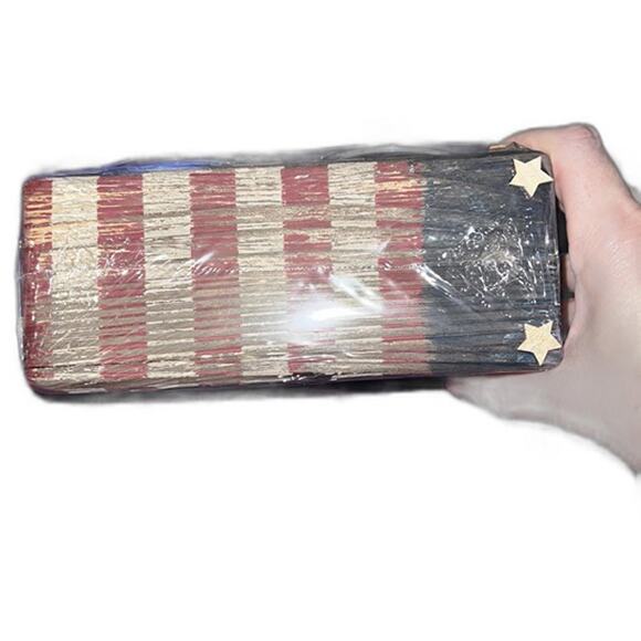 Holiday inspirations red white blue 4th of July tabletop candle - Picture 5 of 6